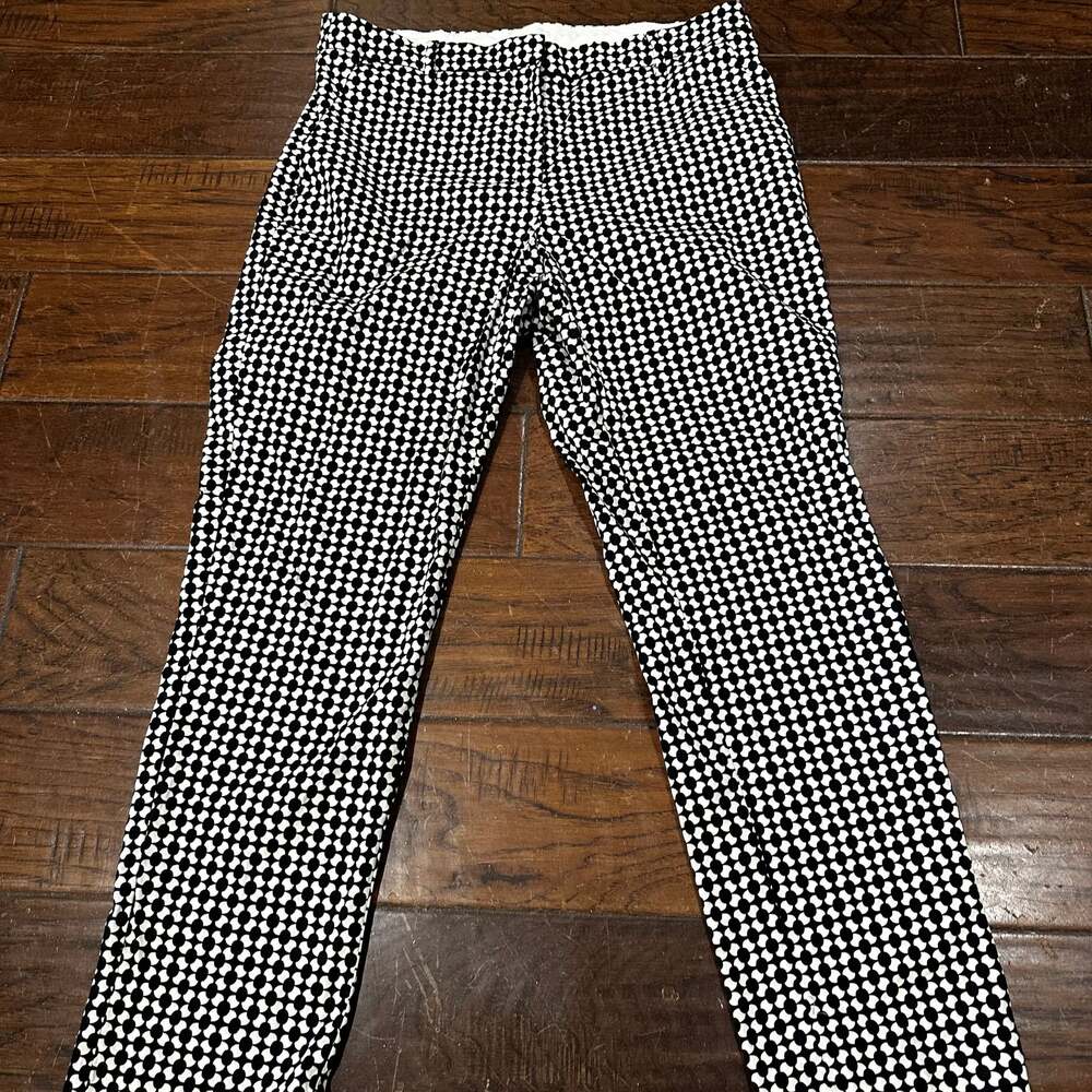 H&M Women's Geometric Print Ankle Length Cropped‎ Trousers